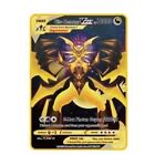 NEW Pokemon Cards Charizard VMAX Gold Metal Pokémon Card Tcg Gift for Kids