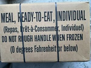 US Gl Military MRE Case Menu B 12 Meals New Red Dot Indicator Shows Box Is Fresh