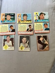 Pittsburgh Pirates card lot. 1960-1963. Topps -Post & Fleers. 9 CDs. Fair con +