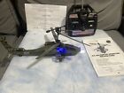 YIBOO RC Army Apache AH-64 HELICOPTER RARE w/ 49 MHz CONTROLLER Rechargeable