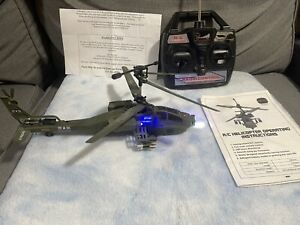 New ListingYIBOO RC Army Apache AH-64 HELICOPTER RARE w/ 49 MHz CONTROLLER Rechargeable