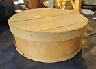 Vintage Primitive Round Banded Wood Cheese Box 15