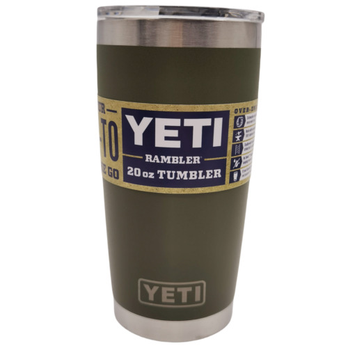 NEW YETI Rambler Tumbler 20 oz With Magslider Lid Stainless Steel(Green)