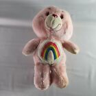 Care Bears Cheer Bear Vintage Kenner 13in Plush 1983 Stuffed Animal Rainbow Pink