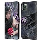 OFFICIAL ANNE STOKES DARK HEARTS LEATHER BOOK CASE FOR APPLE iPHONE PHONES