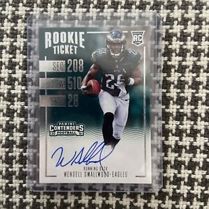 New Listing2016 Wendell Smallwood Contenders Rookie Ticket Autograph Auto Card Eagles #319
