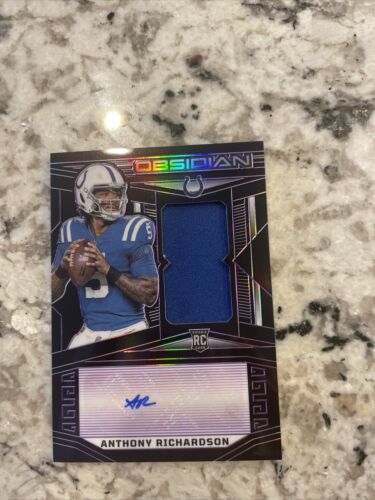 2023 Panini Obsidian Anthony Richardson RPA #222 Rookie RC Patch Auto 9/75