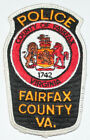 FAIRFAX COUNTY POLICE Virginia VA PD White Used Worn patch #51