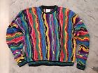 Coogi Australian Vintage Abstract Colorful Rare Sweater Men's Size XL