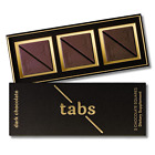 Tabs Chocolate Squares for Couples 1 Box - Dark Chocolate Bar to Improve Mood -