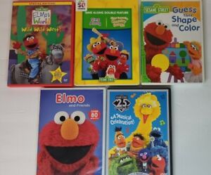Sesame Street Elmo Movies Special Edition DVDs Lot of  5 Shapes and Colors