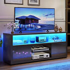 LED TV Stand Cabinet for 60'' Modern High Gloss Entertainment Center TV Table