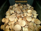 LOT OF 24 PIECES NEW UNFINISHED SANDED SOLID WOODEN EGG OR OBJECT HOLDER BASE