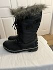 NEW Women's Sorel Winter Boots Tofino Size 10 Black Waterproof Faux Fur  No Box
