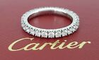 ETINCELLE DE Cartier Platinum Full Circle Diamond Eternity Ring 0.94 ct