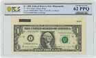 FR #1914-I $1 1988 Federal Reserve Note Minneapolis Unc 62 PPQ PCGS 947695-28