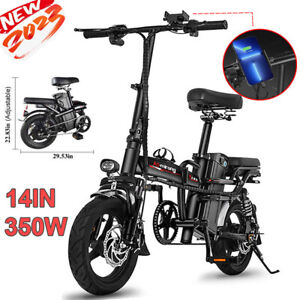 Folding Electric Scooter 22MPH 350W Urban Commuter Adult E-Bike With Seat US
