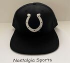 Vintage Indianapolis COLTS NEW ERA SnapBack HAT BLACK Low Profile NEW Old Stock