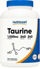 Nutricost Taurine 1000mg Capsules Supplement, 240 Capsules, Non-GMO, Gluten Free