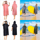 Hooded Poncho Towel Changing Robe Adult Beach Towel Surf Swiming US