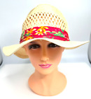Free Press Accessories Women's Hat One Size Small Brim Straw Hat Multi Color