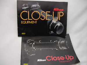 NIKON Close UP equipment BROCHURE Booklet lot of two