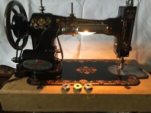 Antique Electric Sewing Machine - Works - White Family Rotary