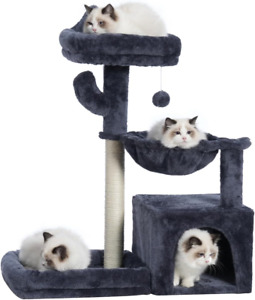 New ListingCat Tree, Cat Tower with Condo, Basket, Large Bed, Platform, Cat Scratching Post
