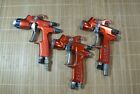 3 X SAGOLA 3300 GTO PROFESSIONAL PAINT GUNS. ONE COMPLETE AND TWO NEED PARTS.