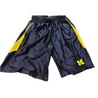 PROEDGE Michigan University Basketball Shorts Youth Size Large 12-14 Blue Yellow