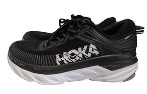 Hoka One One Bondi 7 Running Shoes Black Women's Shoes Size 10 US Walking Jog