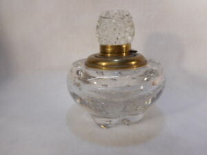 Antique Inkwell Clear Glass Large Beautiful Polished Pontil L@@K