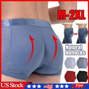 Men's Butt-Lifting Underwear Nylon Ice Silk Soft Breathable Men Underwear M-2XL.