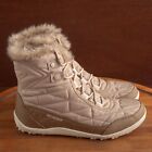 Columbia Minx Shorty III Faux Fur Lined Lace Up Winter Boots Womens Size 10 Tan