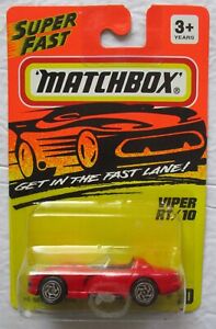 Matchbox Super Fast Dodge Viper RT/10 #10 1:64 Scale Diecast 1994