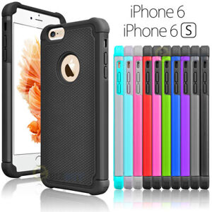 For iPhone 6 / 6 Plus + Phone Case Shockproof Hybrid Rubber Hard Cover Skin