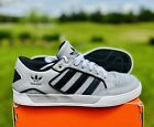 Men’s Adidas™ Hard Court  Leather Black Gray Sneakers G59689 Size 12 US men’s