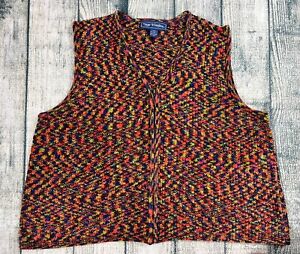 VTG Maggie McNaughton Knit Sweater Vest 2XL XXL