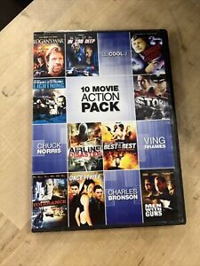 10 Movie Action Pack DVD - In Too Deep Best of the Best STORM Men With Guns B7
