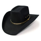 NEW! Black Faux Felt Cowboy Hat - Adult - 8 Second Size S/M or L/XL