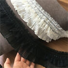 Lace Trim Stretch Ruffle Ribbon Fabric for Wedding Bridal Dress Sewing DIY Decor