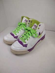 Rare Adidas Missy Elliott Respect Me Shoes White Purple Green Sneakers Size US10