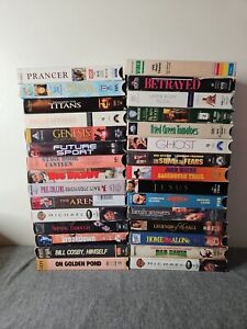 Vtg Lot of 30 VHS Movies from 80s / 90s Mixed Lot