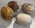 Vintage Marble Onyx Stone Eggs Lot Of 4
