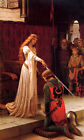 The Accolade Knighthood Ceremony Medieval Knight By Leighton Art Repro FREE S/H