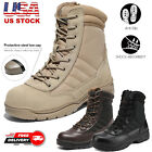 Men's Steel Toe Work Boots Safety Military Combat Work Shoes US Size 6.5-15