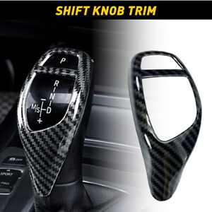 Carbon Fiber Gear Shift Knob Cover For Trim BMW F30 F20 F10 F15 F25 X5 X3 EOA