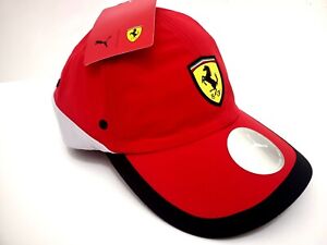 Puma Cap Hat Men's Ferrari Color RED (ORIGINAL NEW WITH TAGS)