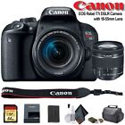 MINT  Canon EOS T7i  24.2 MP Wifi DSLR Camera EF-S 18-55mm IS