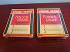 2 Vinatge 8 Track Blank Tapes Factory Sealed Marked Professional Quality
